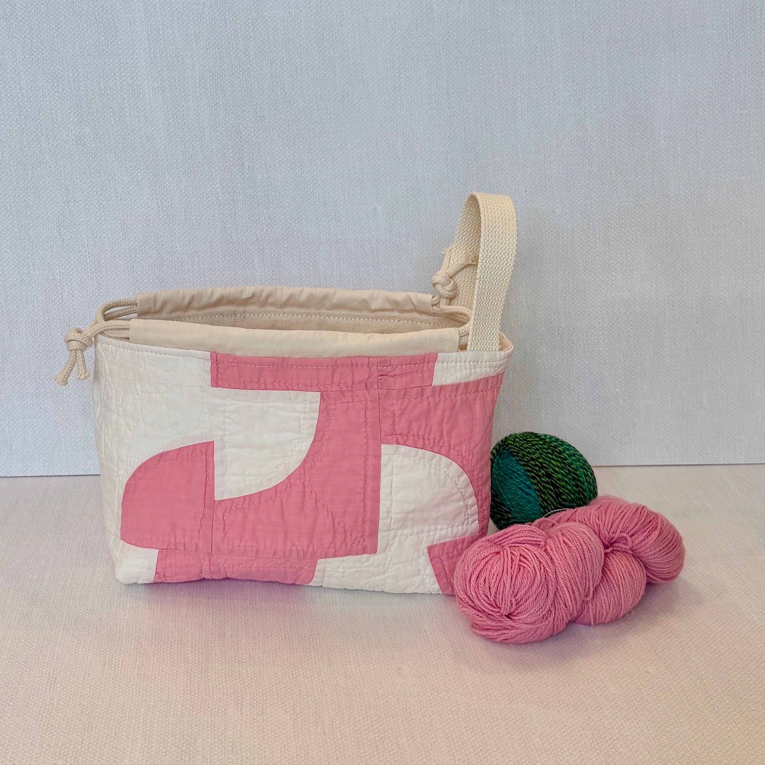 Baby Bucket Bag (Pink Drunkard's Path)