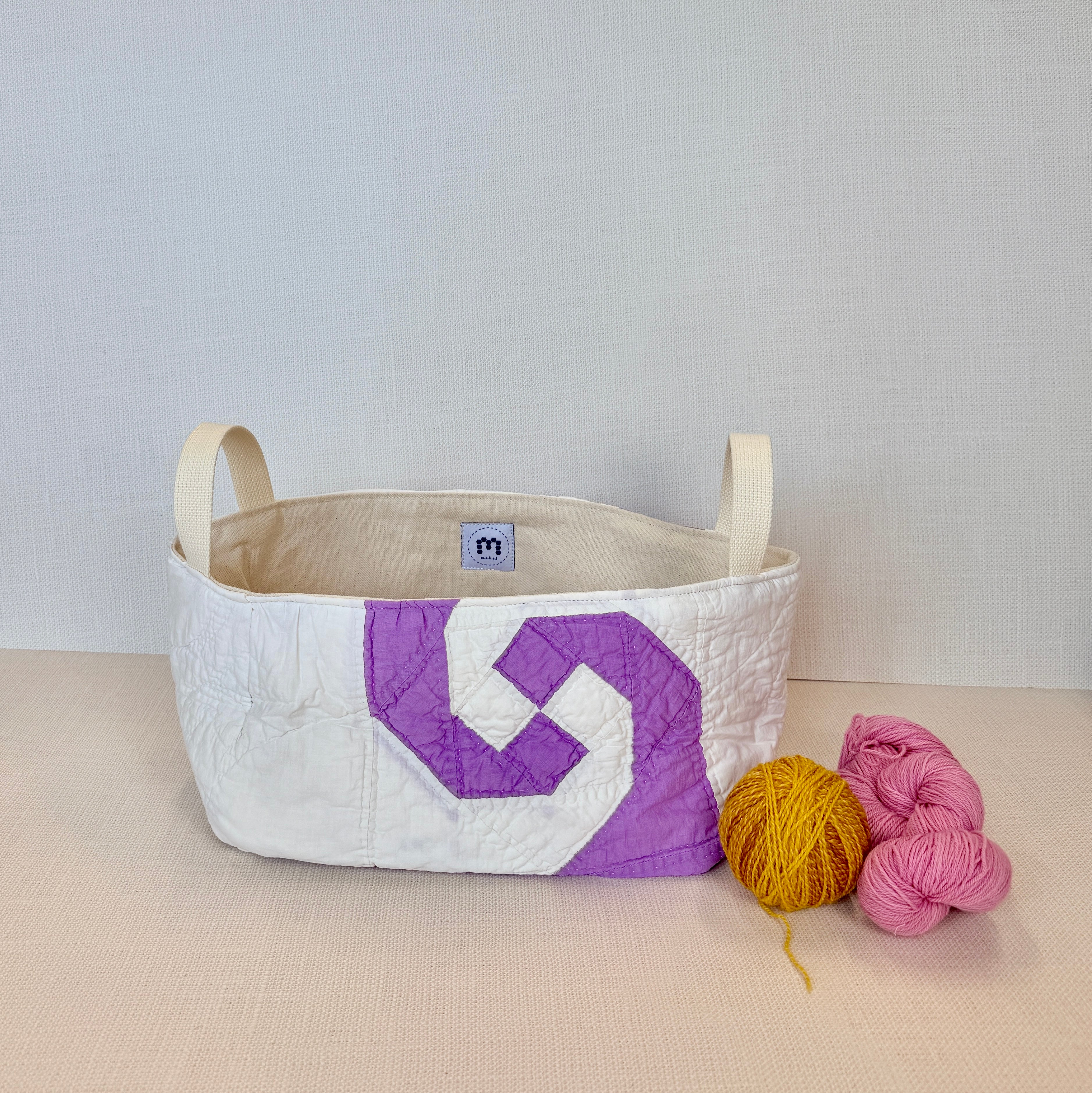 Quilt Basket (Purple Snail's Trail)
