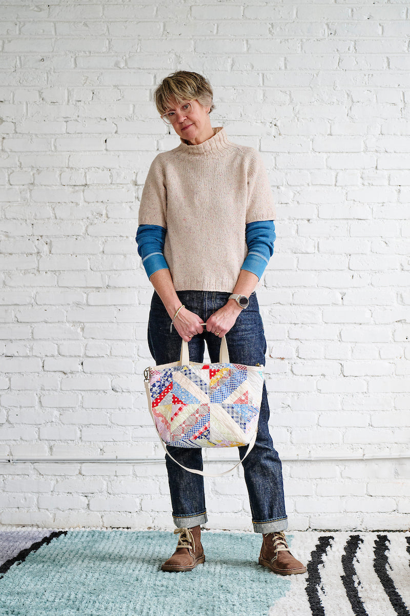 Studio Tote (Yellow Drunkard's Path)