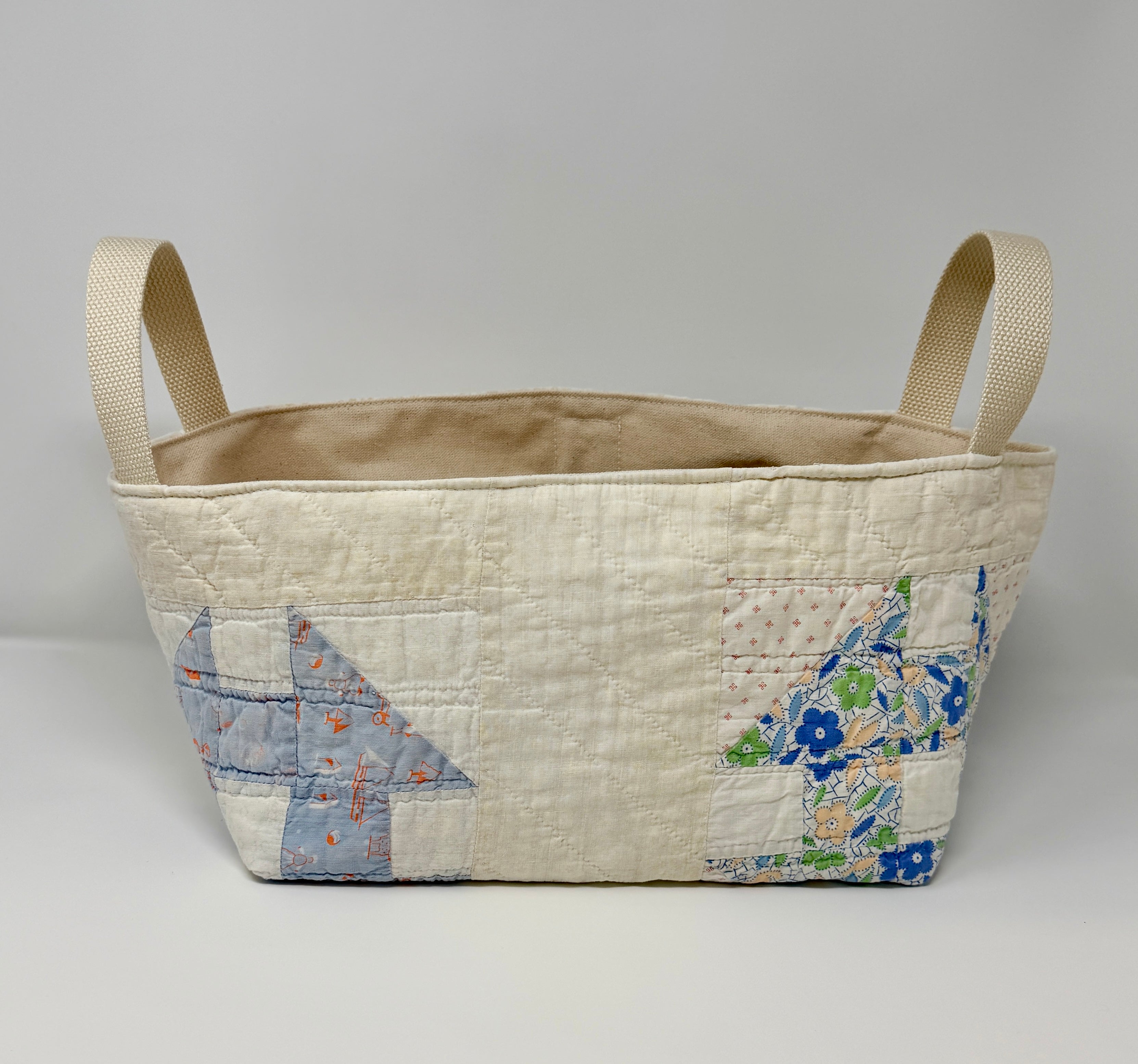 Quilt Basket (Scrappy Churn Dash #1)