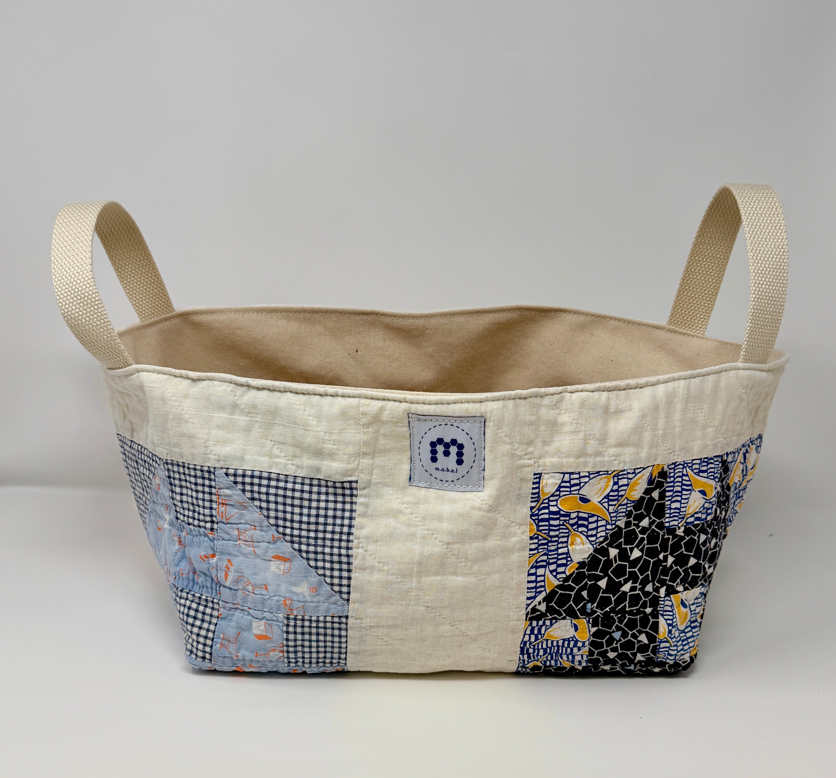 Quilt Basket (Scrappy Churn Dash #2)