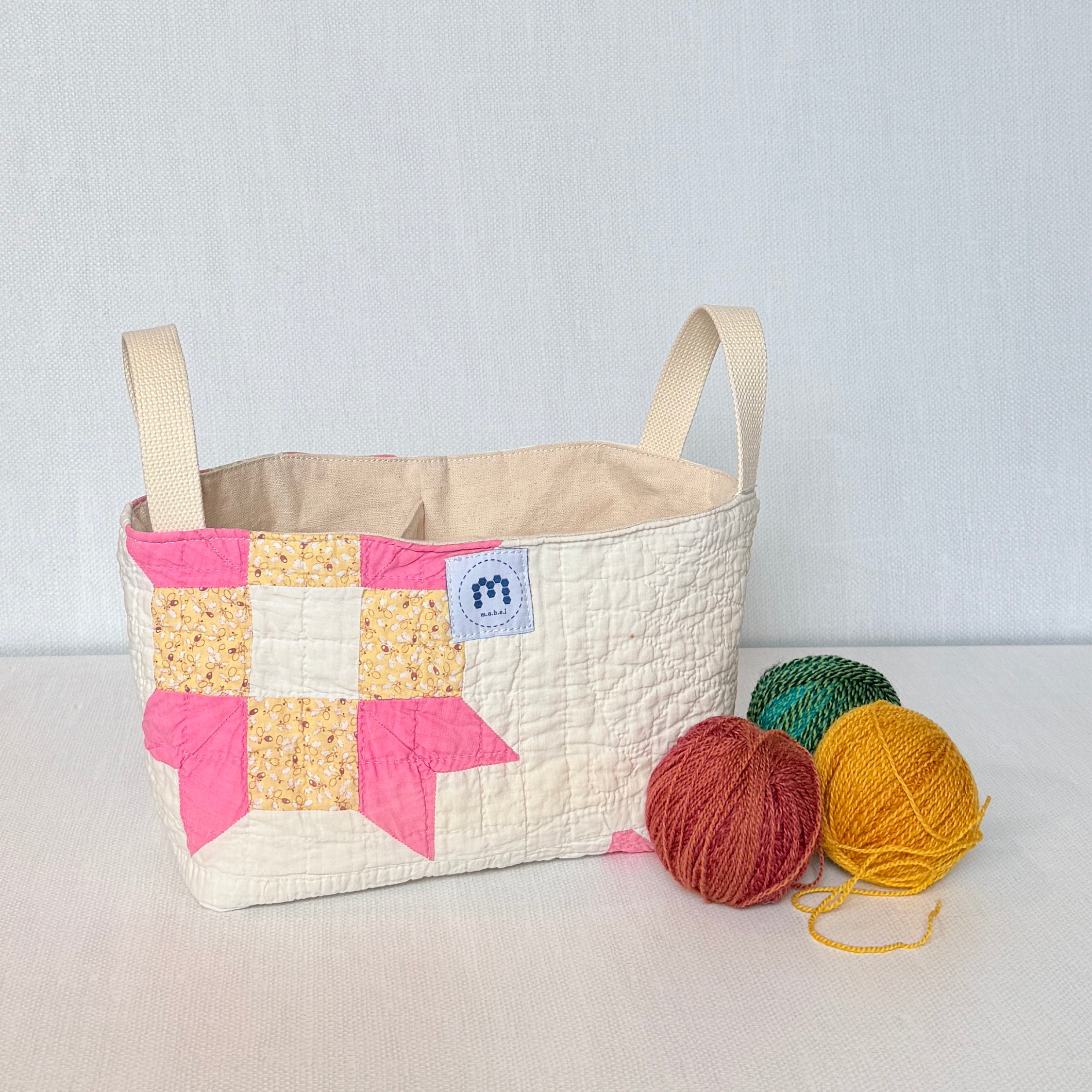 Divided Basket (Pink Bear Claw)