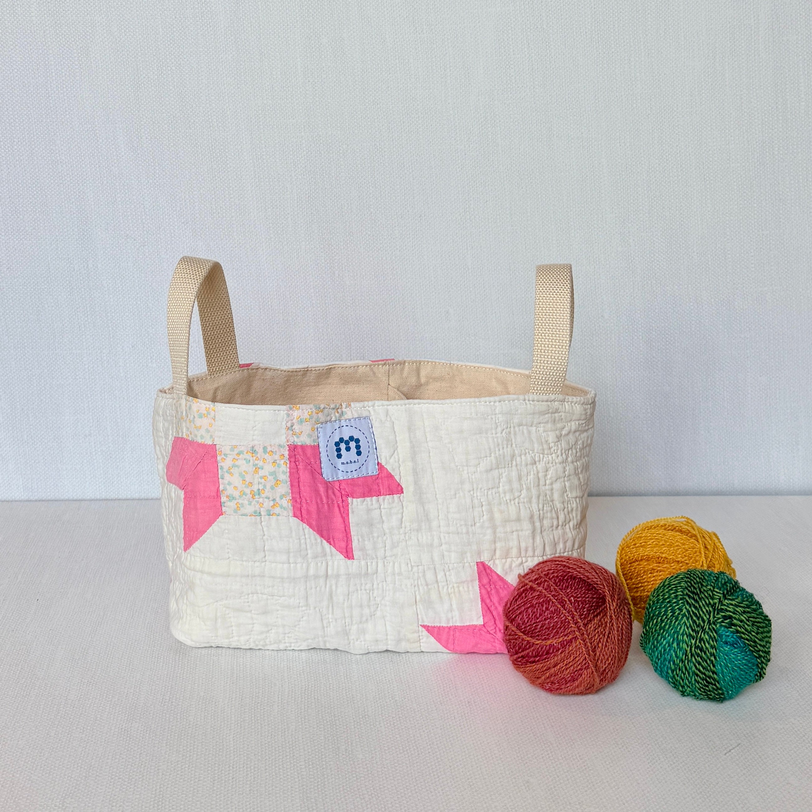 Divided Basket (Pink Bear Claw)