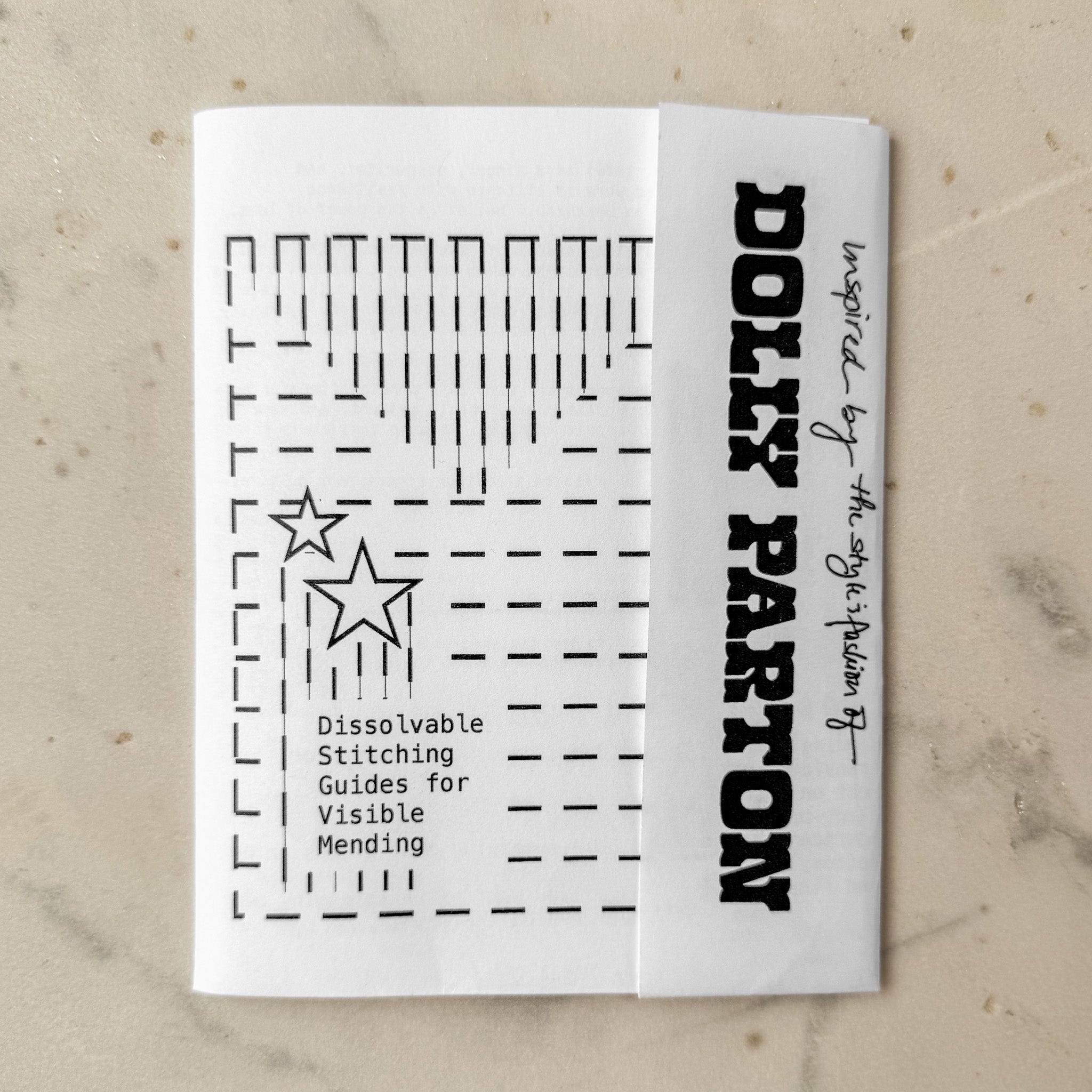 Dolly Parton's Gowns: Visible Mending Transfers