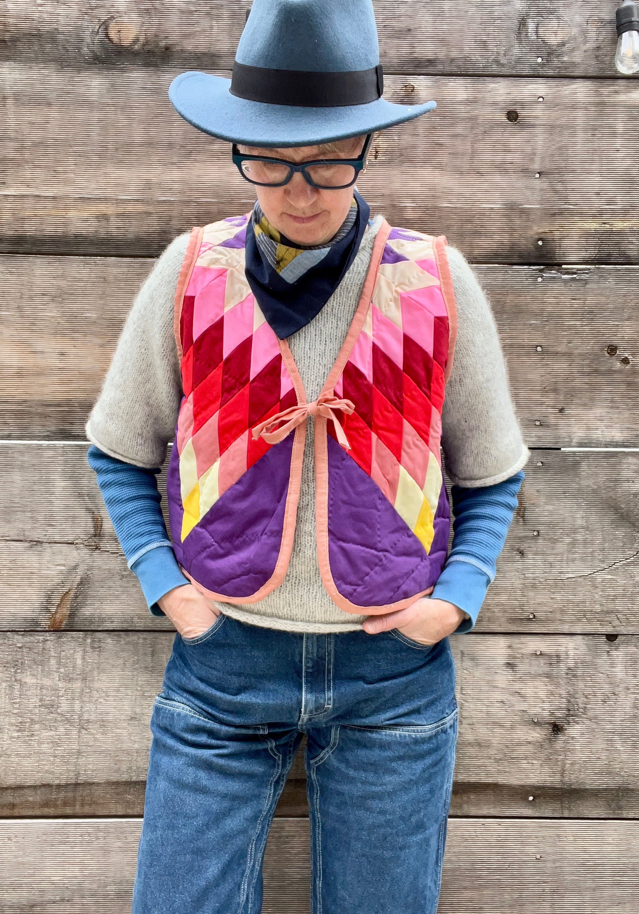 Tie Vest (Purple Texas Lone Star)