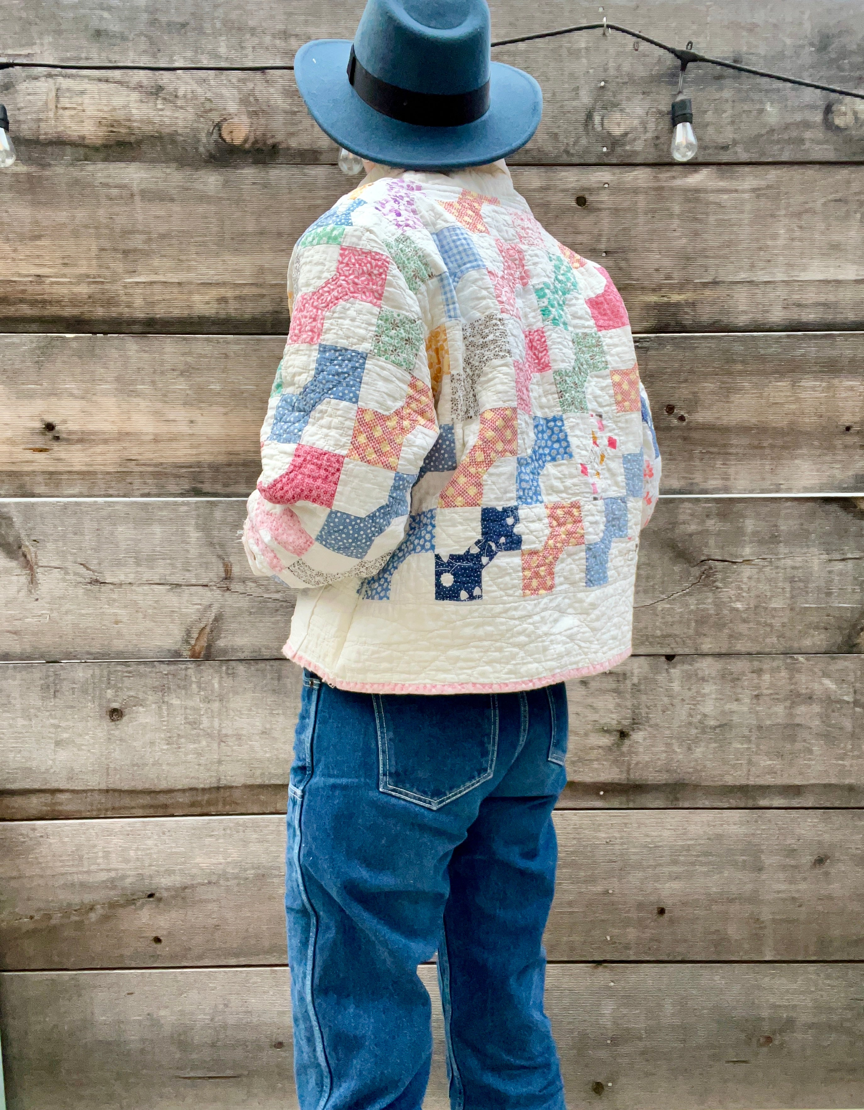 Spring Quilt Jacket (Rainbow Bowtie)