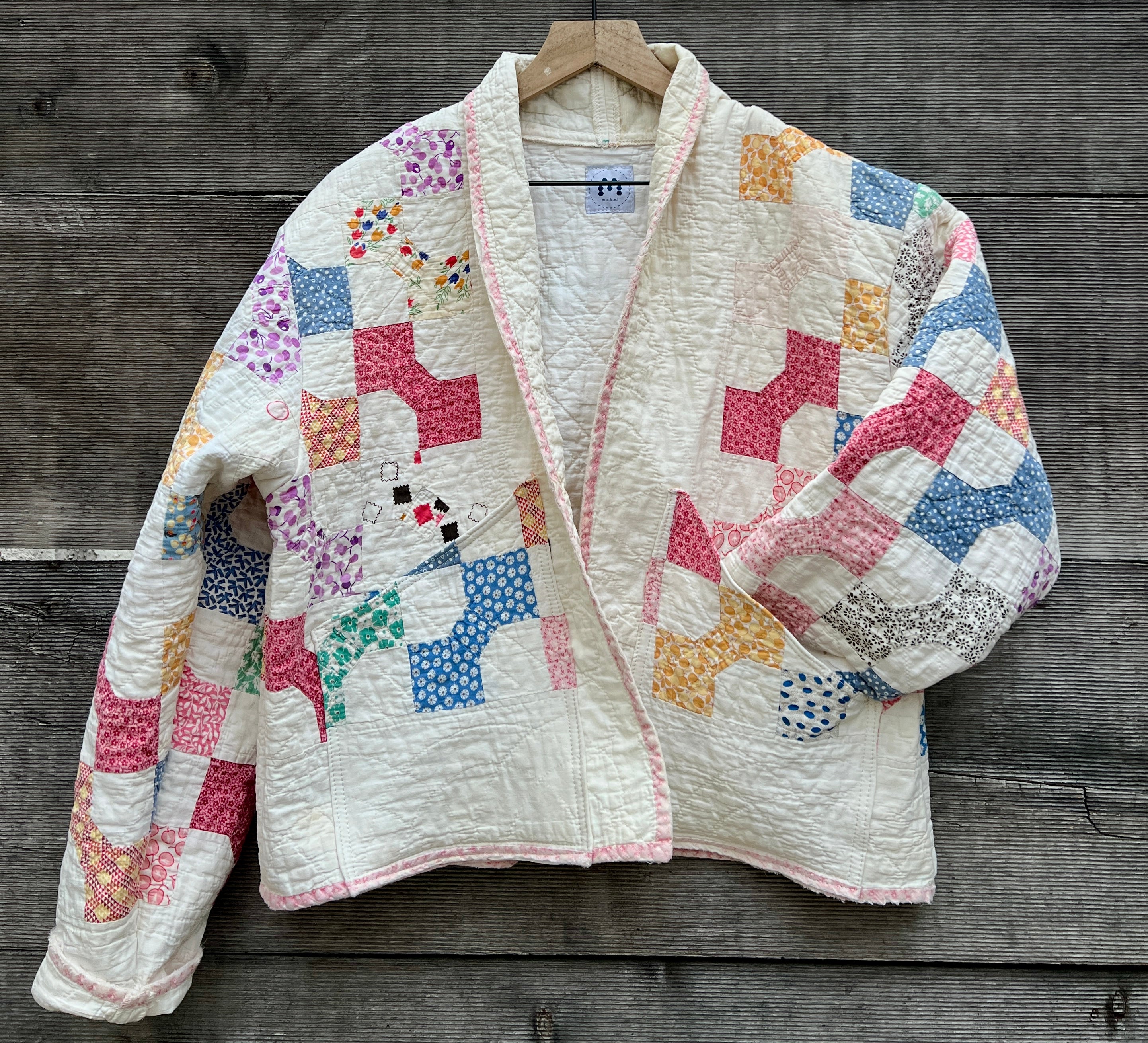 Spring Quilt Jacket (Rainbow Bowtie)