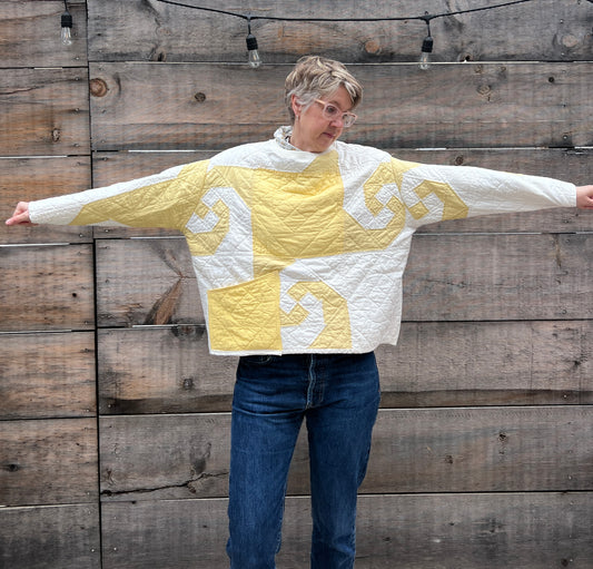 Quilt Popover (Yellow Snail's Trail)