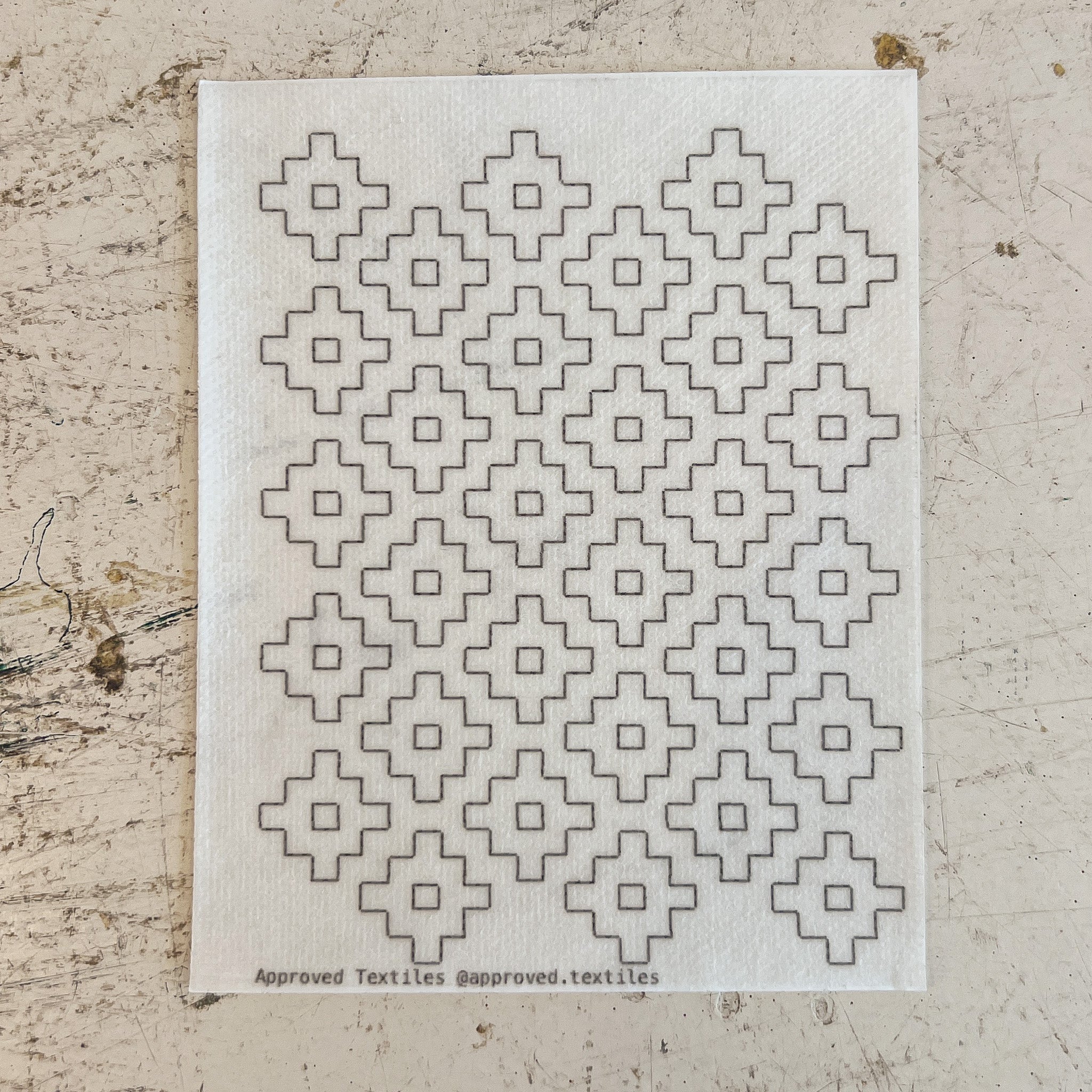 Persimmon Flower . Minimal Mending Series