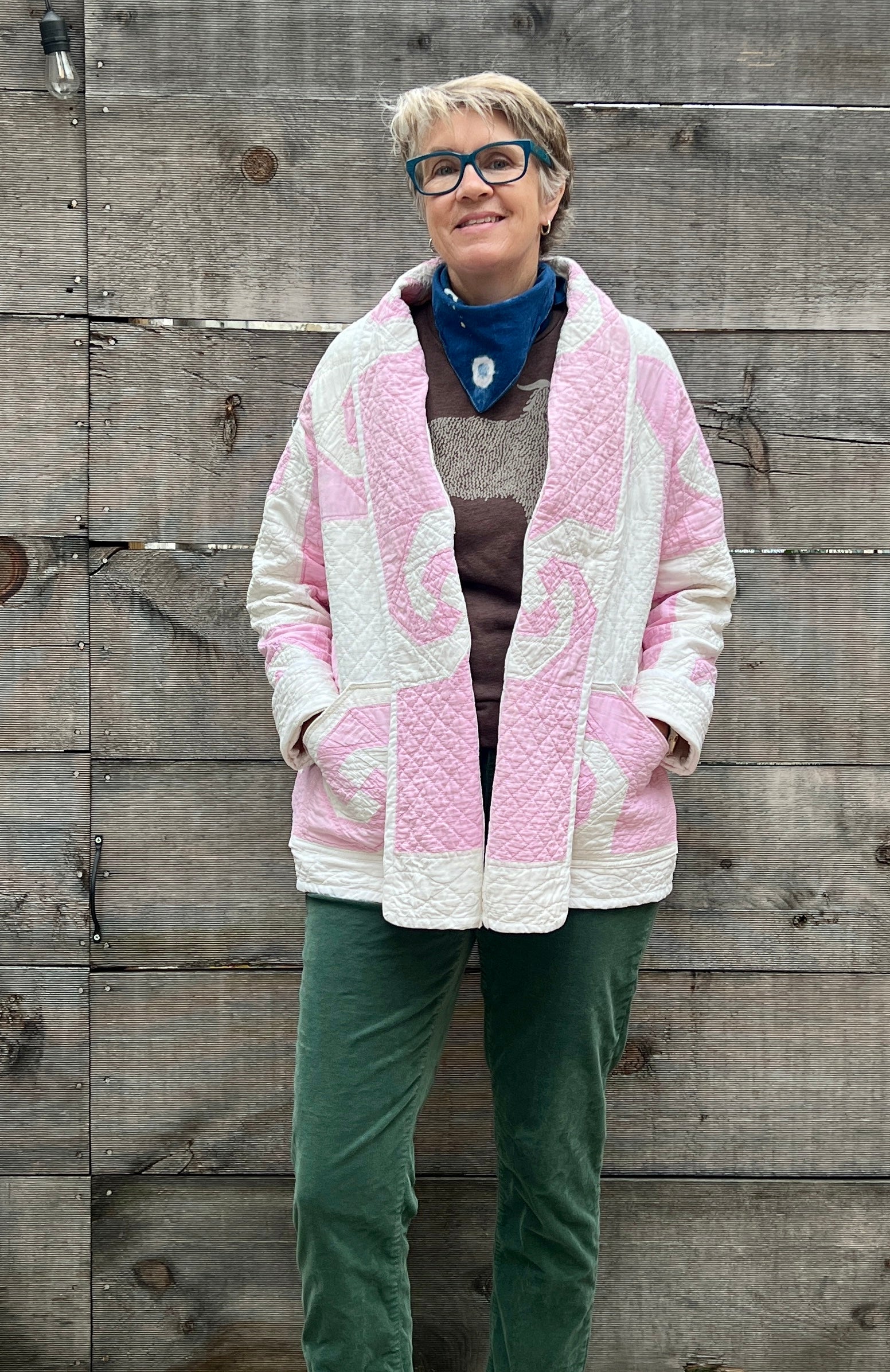 Quilt Coat - Pink Snail Trail