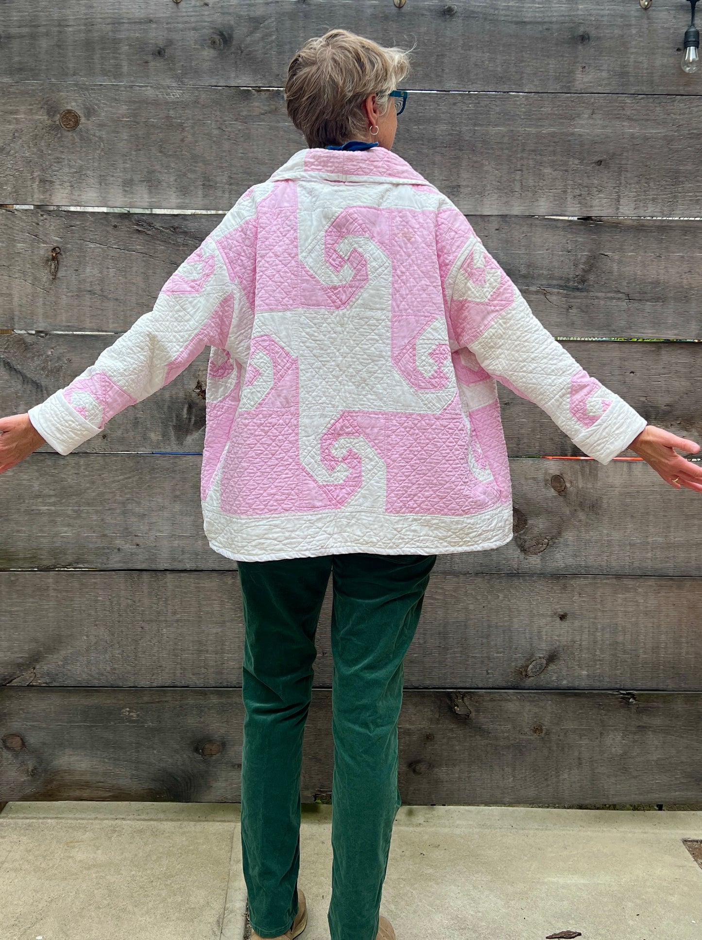 Quilt Coat - Pink Snail Trail