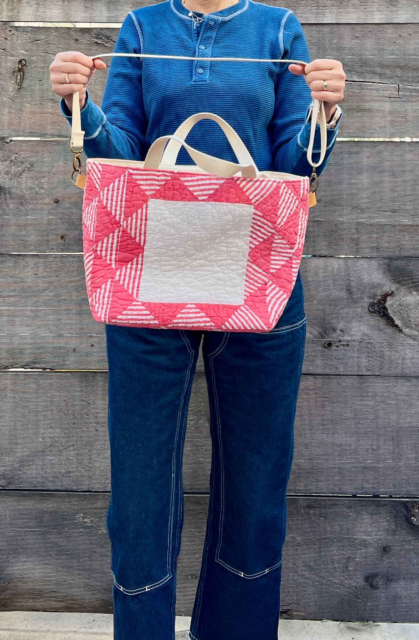 Studio Tote 2.0 (Red Ocean Wave)