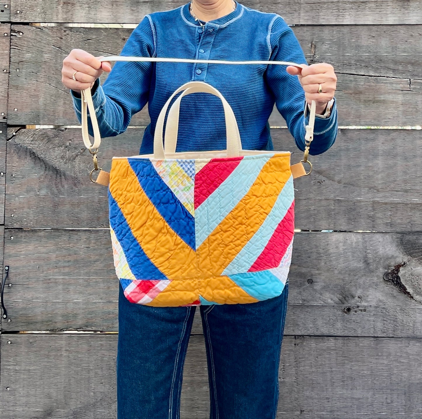 Studio Tote 2.0 (Orange Crosses)