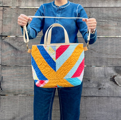 Studio Tote 2.0 (Orange Crosses)