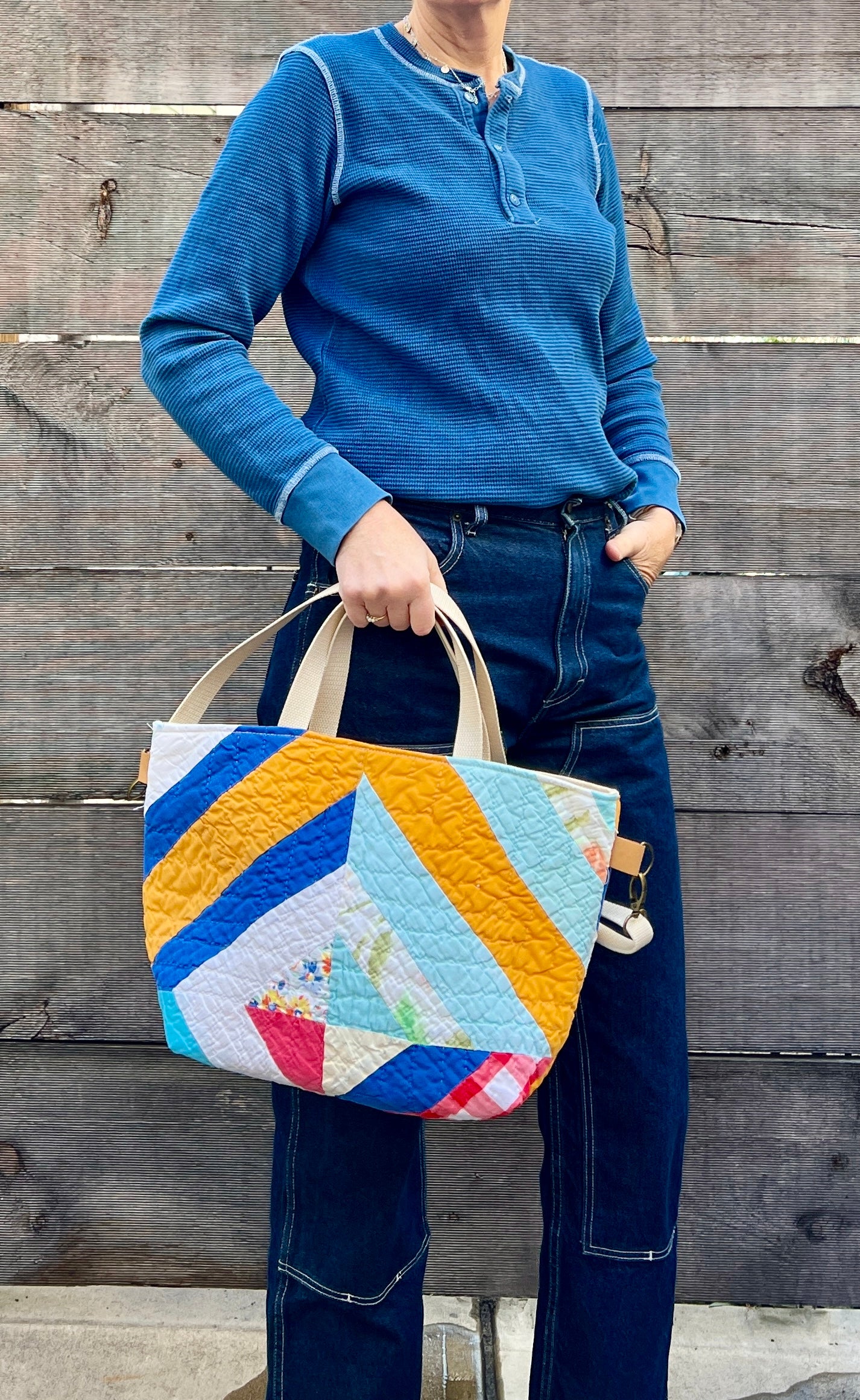 Studio Tote 2.0 (Orange Crosses)