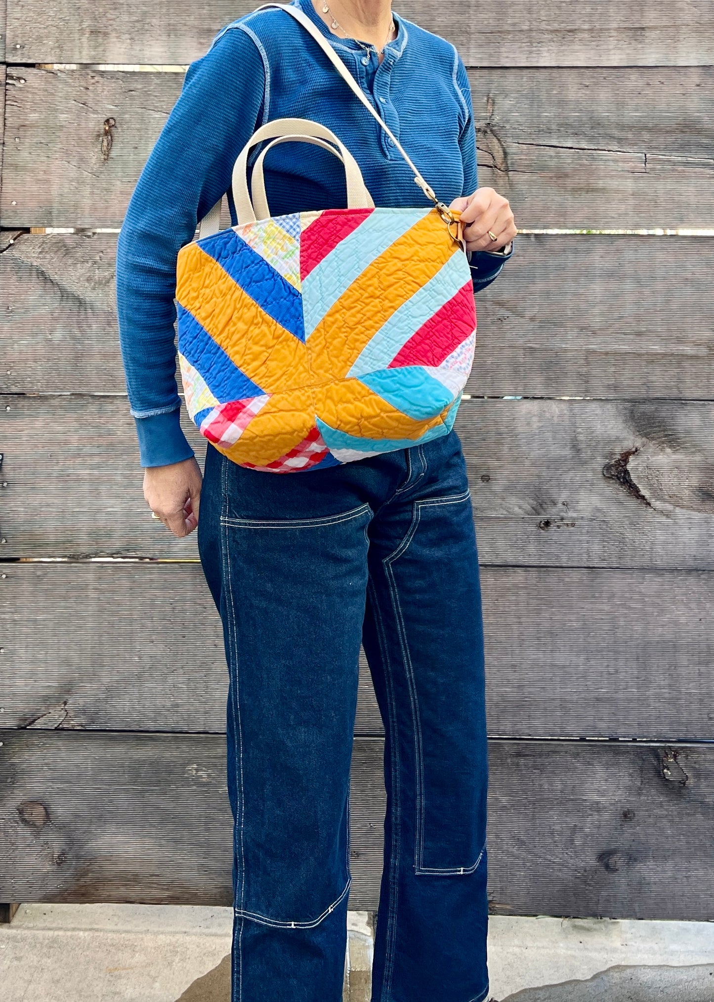 Studio Tote 2.0 (Orange Crosses)