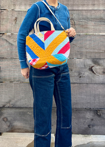 Studio Tote 2.0 (Orange Crosses)