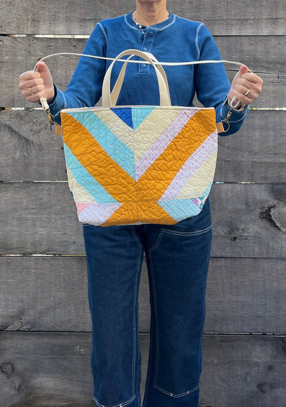 Studio Tote 2.0 (Orange Crosses)