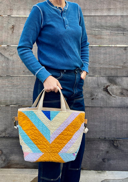 Studio Tote 2.0 (Orange Crosses)