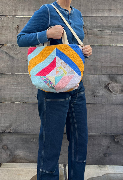 Studio Tote 2.0 (Orange Crosses)