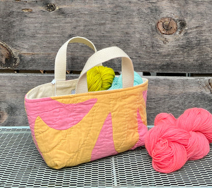 Maker Caddy Medium (Pink & Yellow Hawaiian)