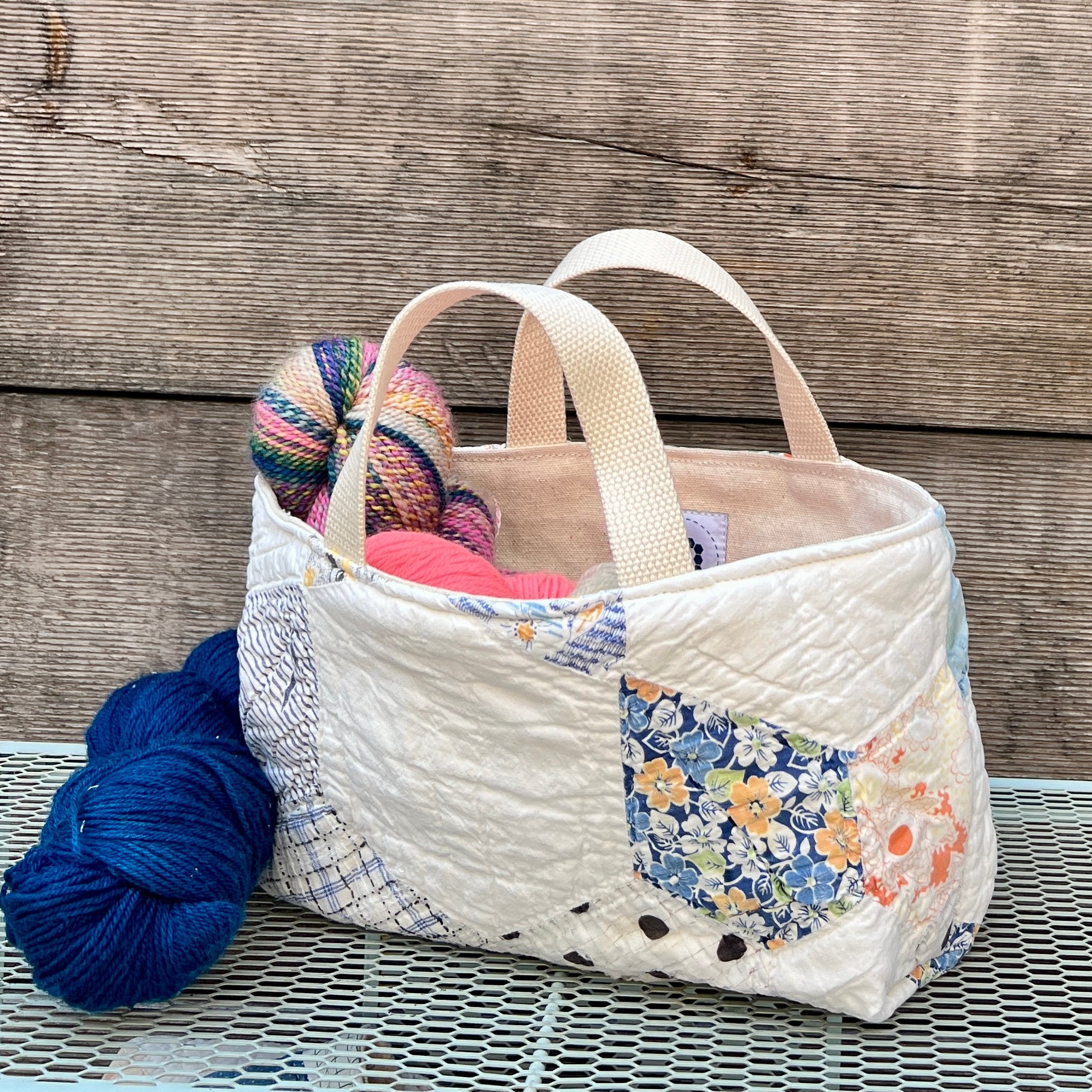 Maker Caddy Large (Feedsack 6 Point Star)