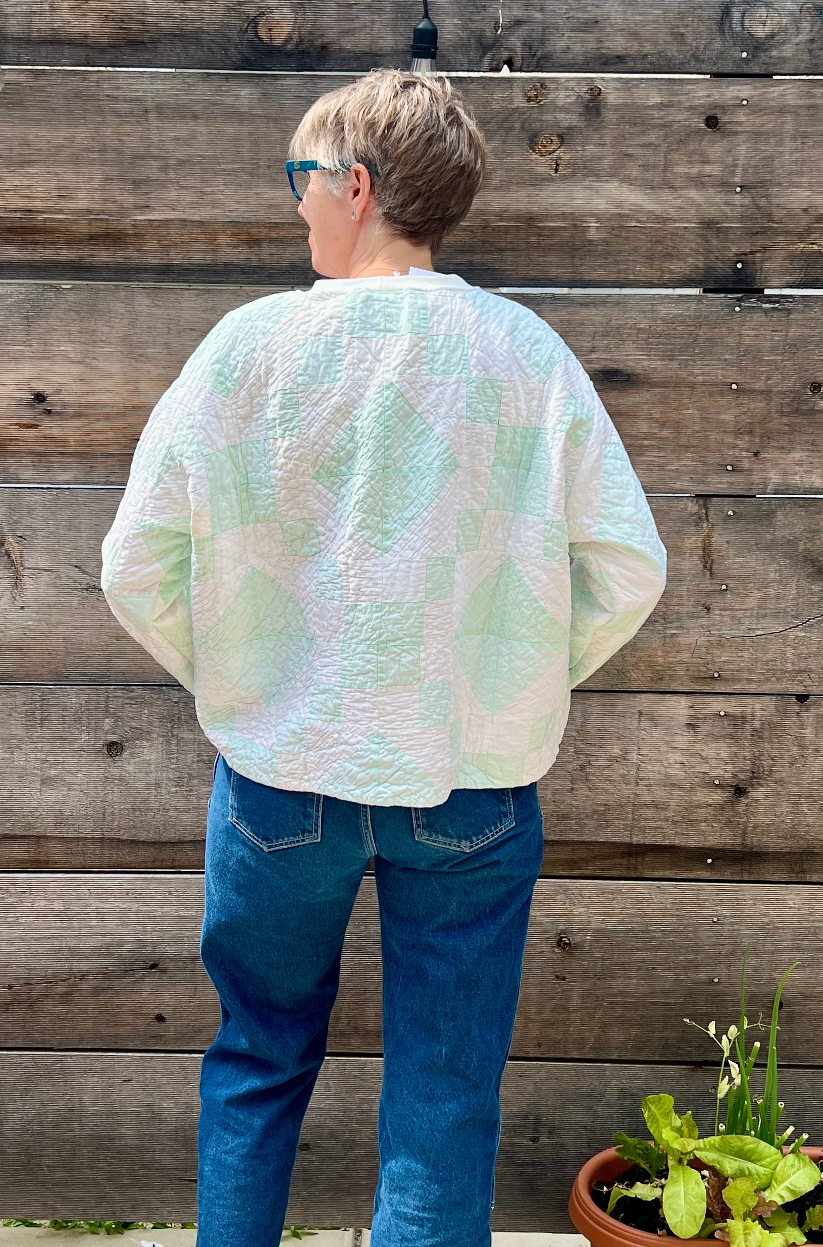 Popover (Mint Half Square Triangles)