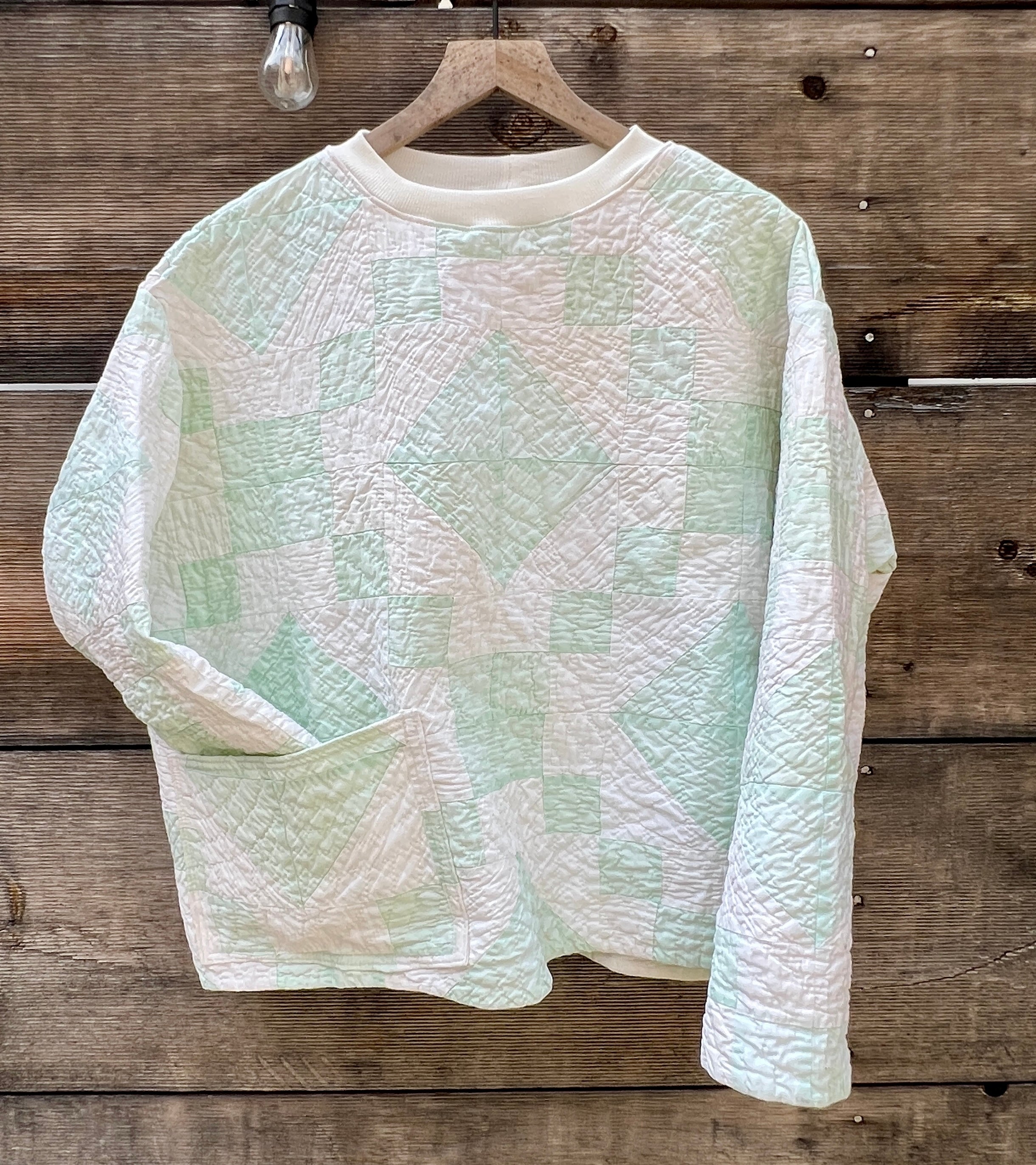 Popover (Mint Half Square Triangles)