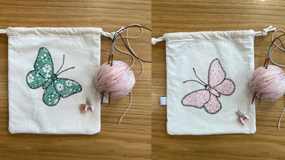 Butterfly Drawstring Pouch