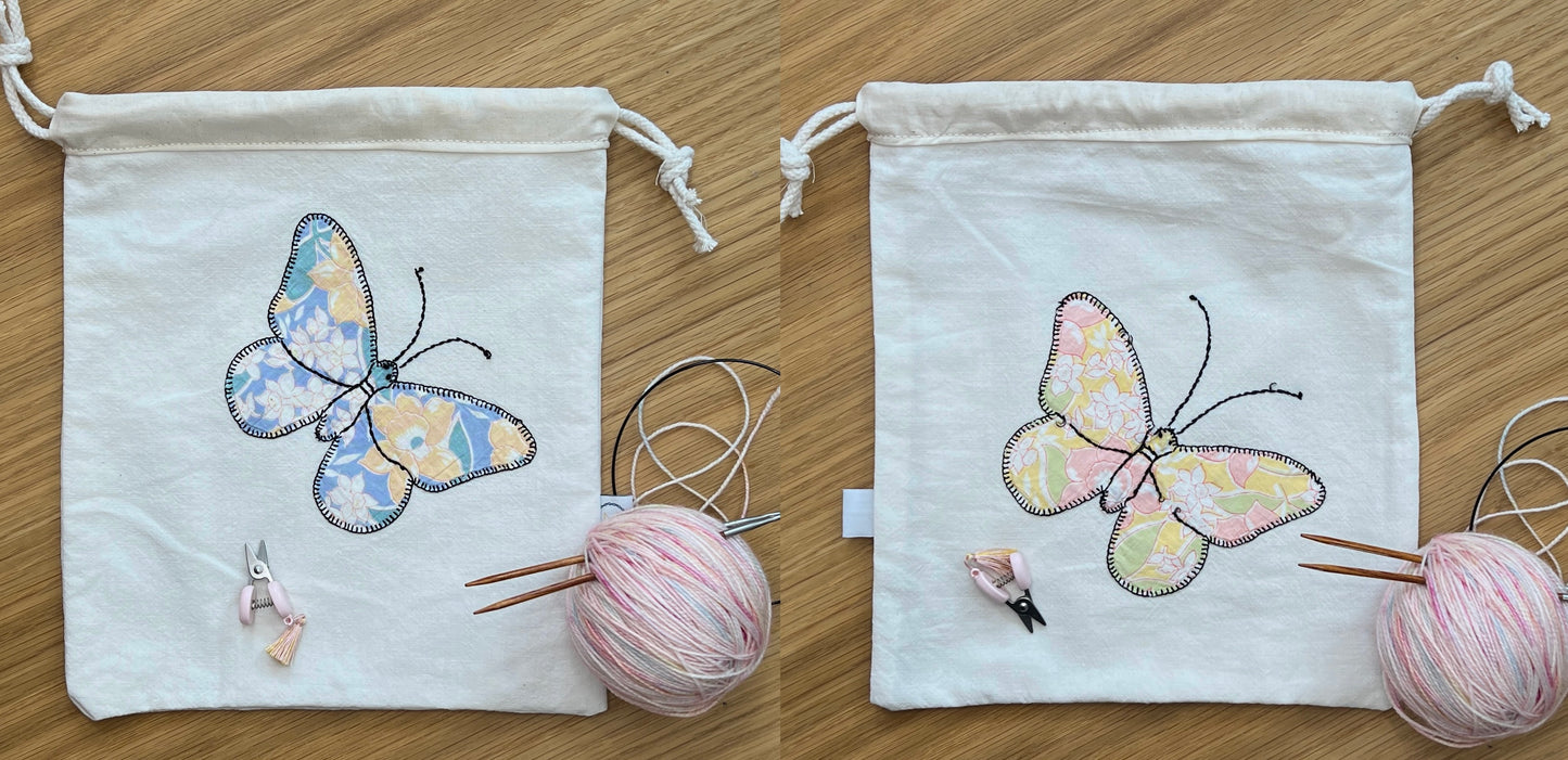 Butterfly Drawstring Pouch