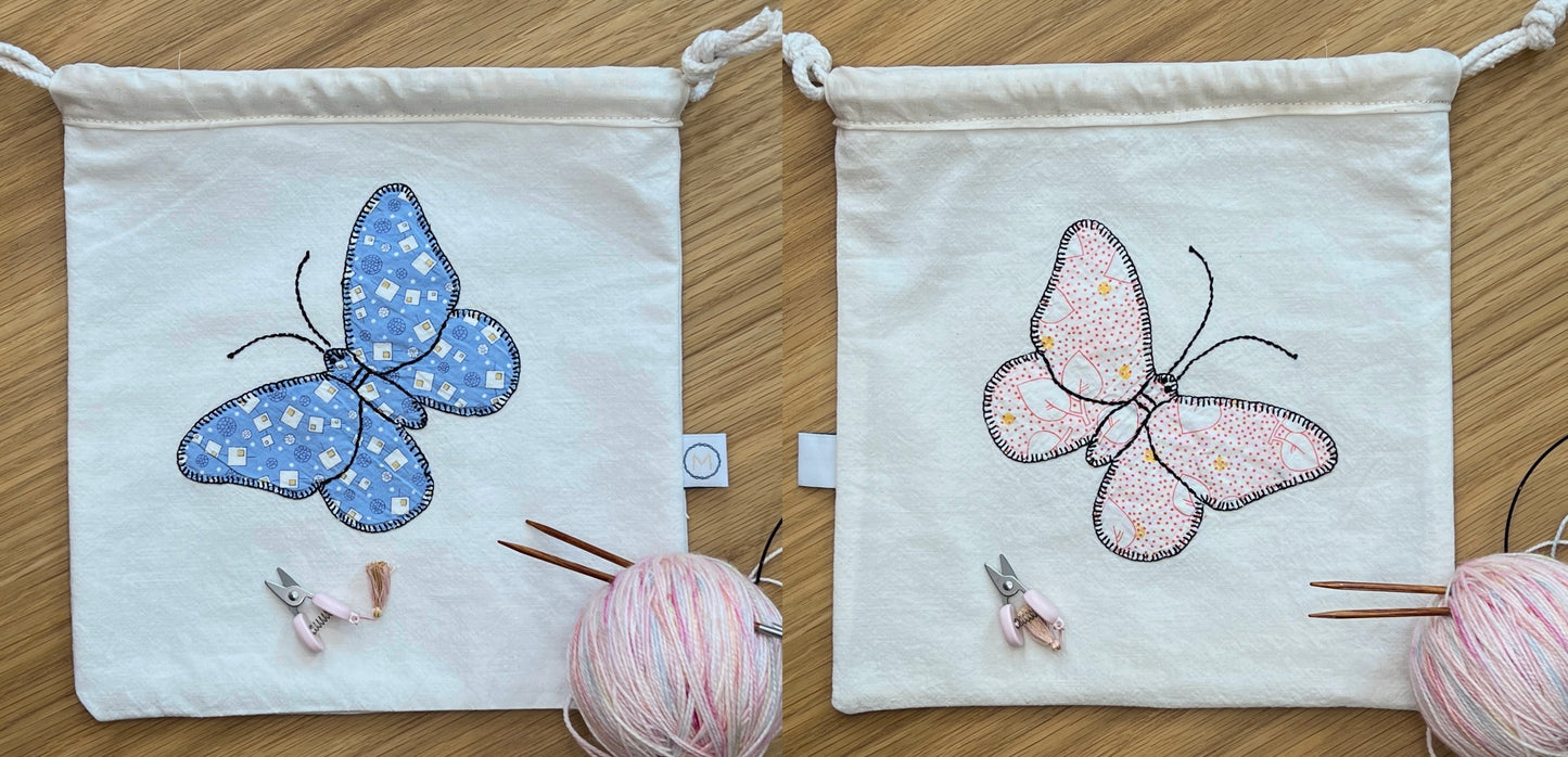 Butterfly Drawstring Pouch