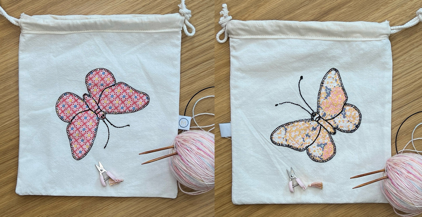 Butterfly Drawstring Pouch