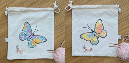 Butterfly Drawstring Pouch