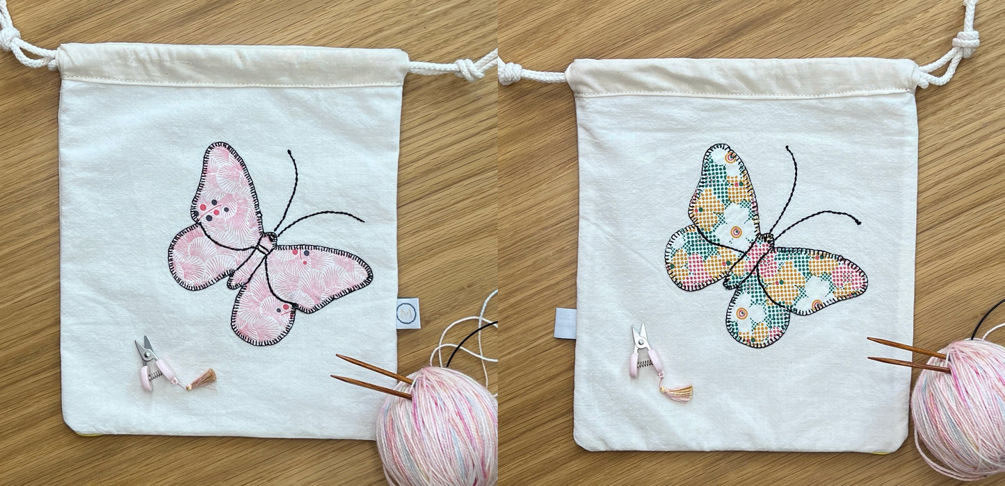 Butterfly Drawstring Pouch