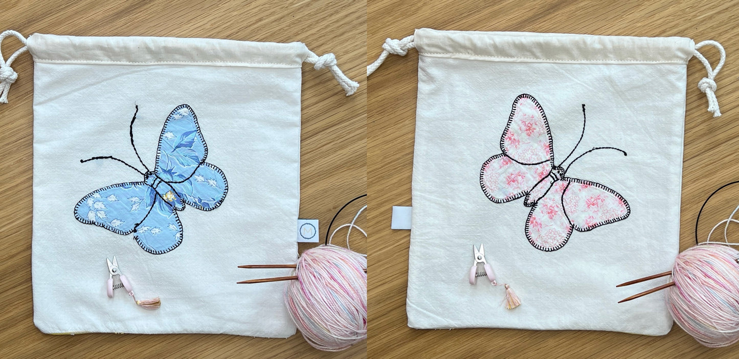 Butterfly Drawstring Pouch