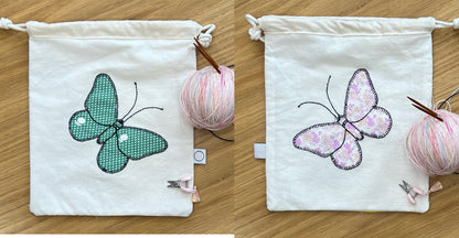 Butterfly Drawstring Pouch