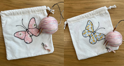 Butterfly Drawstring Pouch