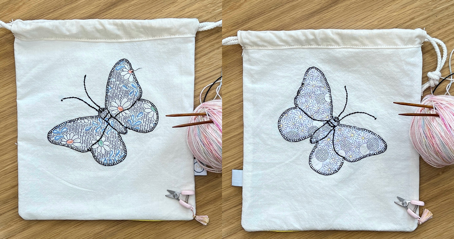 Butterfly Drawstring Pouch