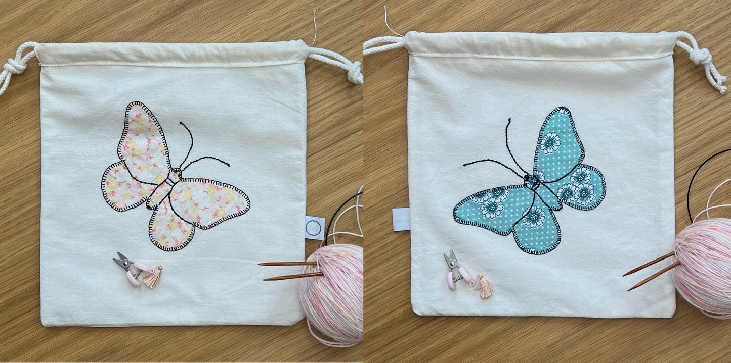 Butterfly Drawstring Pouch