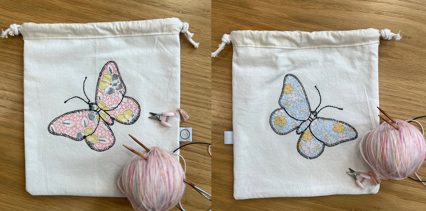 Butterfly Drawstring Pouch