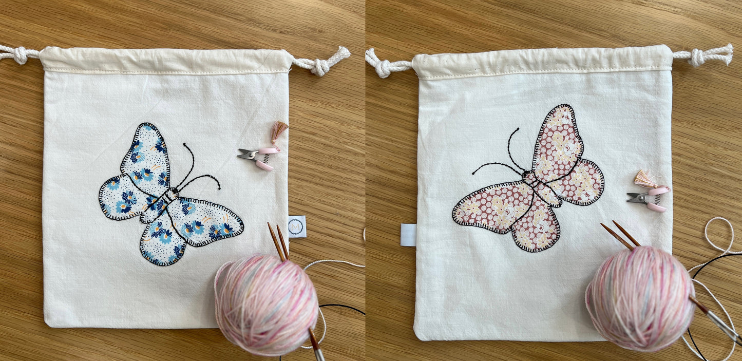 Butterfly Drawstring Pouch