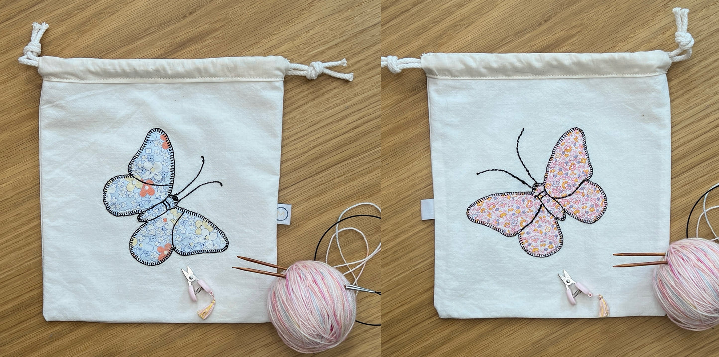 Butterfly Drawstring Pouch