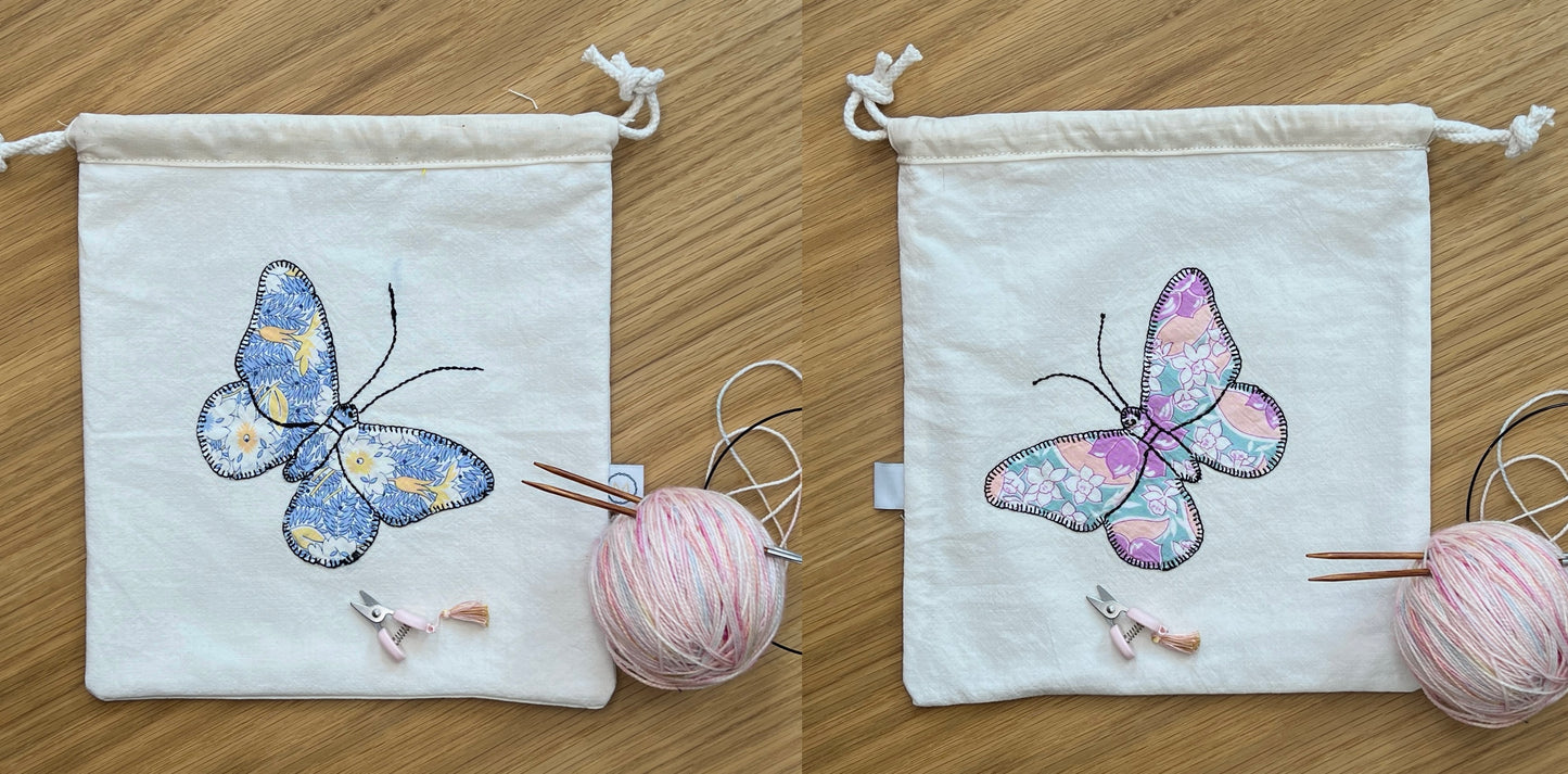 Butterfly Drawstring Pouch