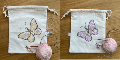 Butterfly Drawstring Pouch