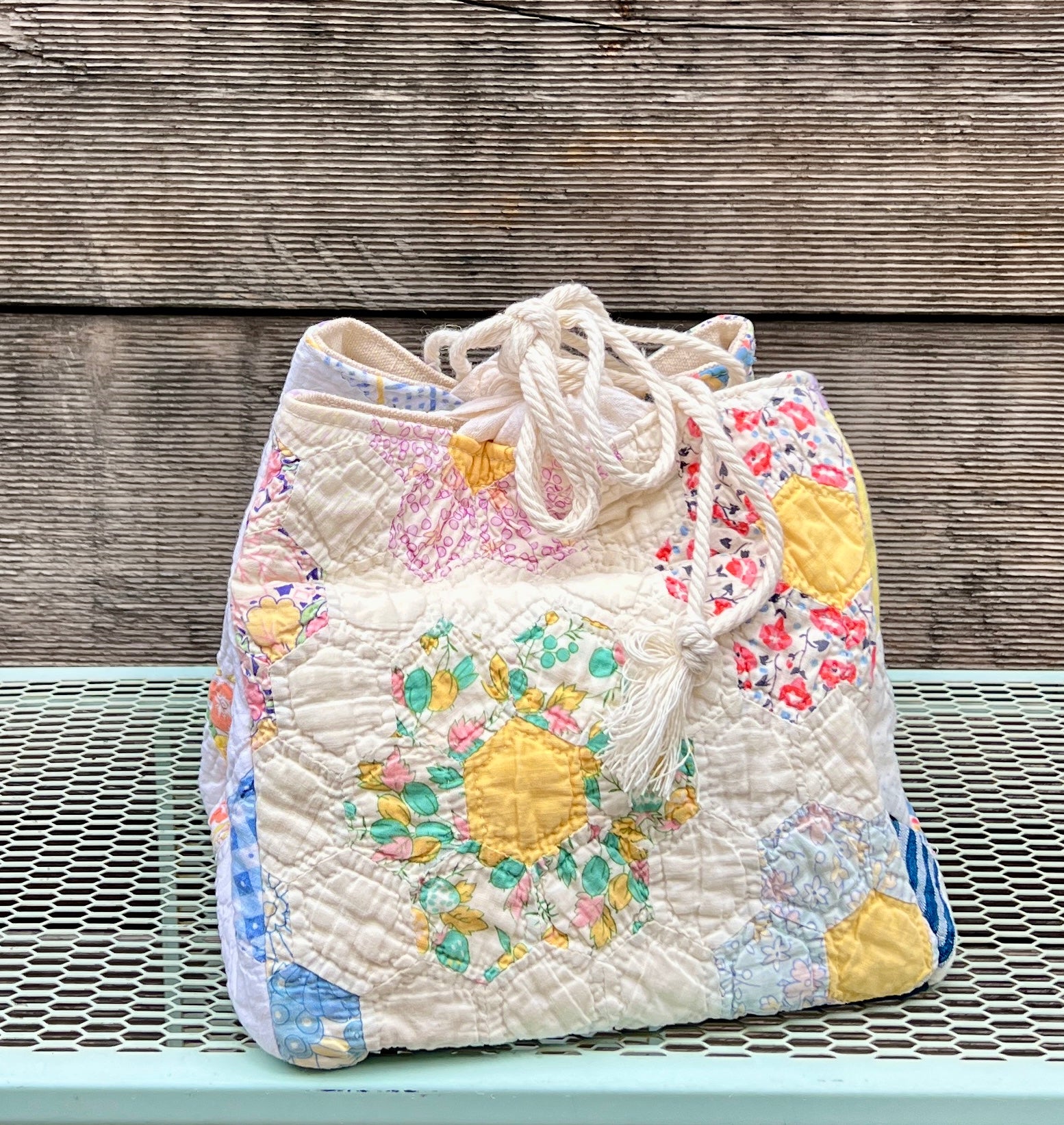 Quilt Komebukuro (Canvas Bottom) #14