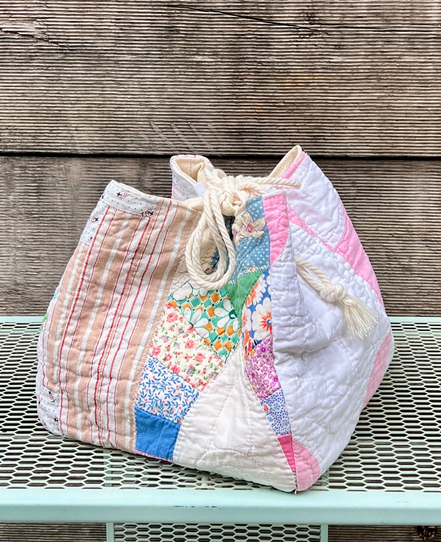 Quilt Komebukuro (Canvas Bottom) #9