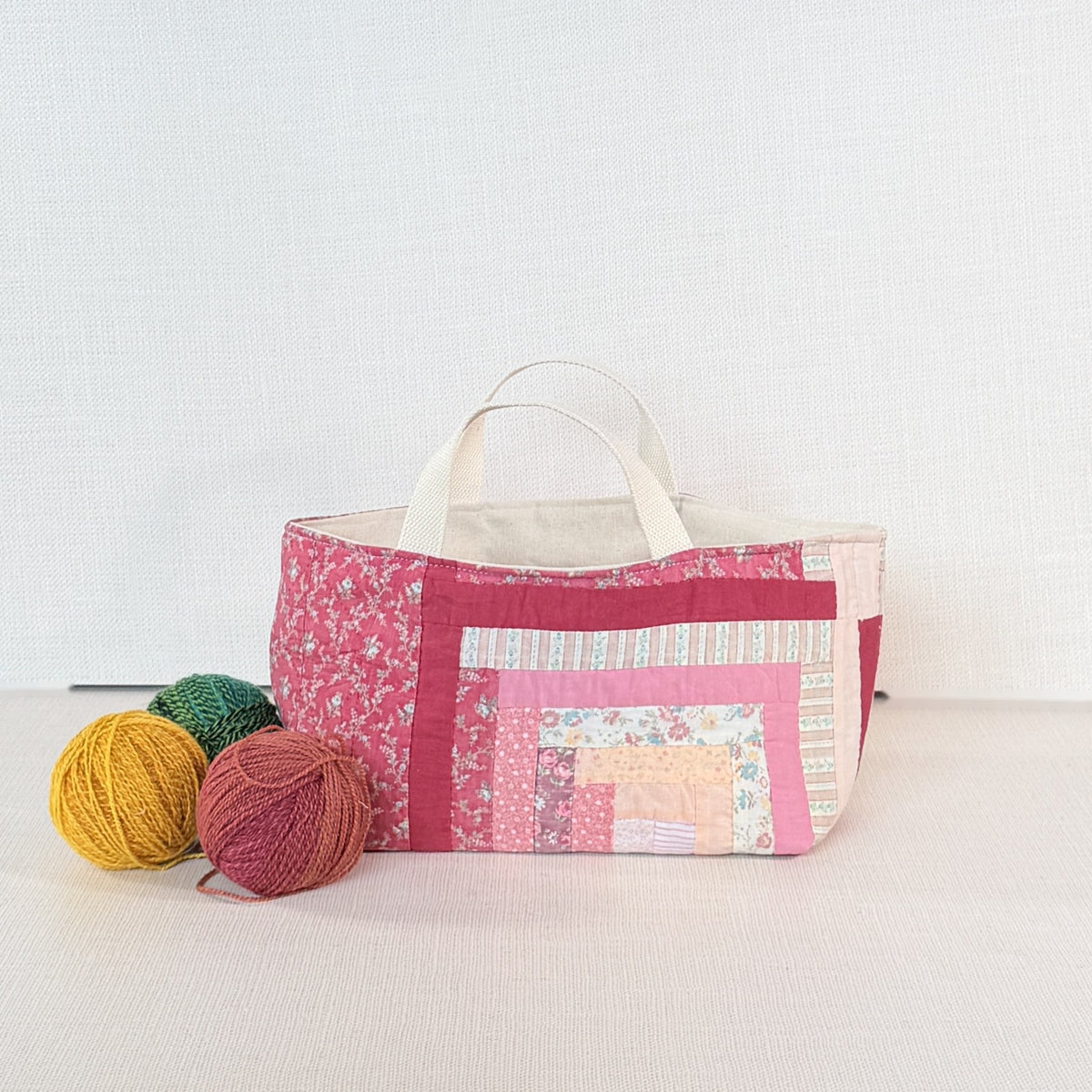 Maker Caddy Large (Pink Log Cabin)
