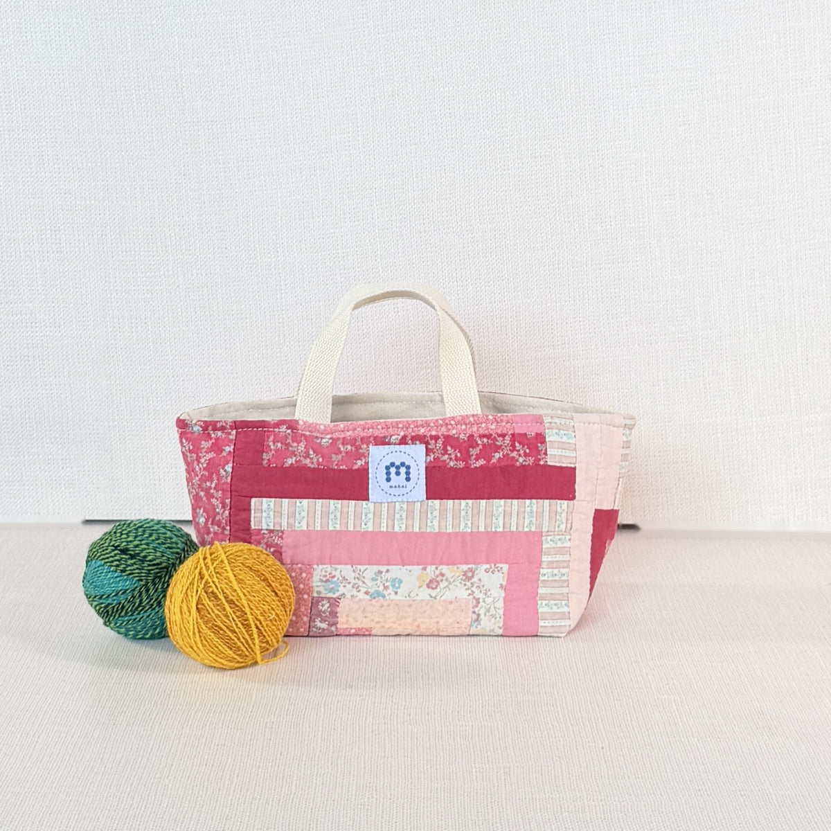 Maker Caddy Medium (Pink Log Cabin)