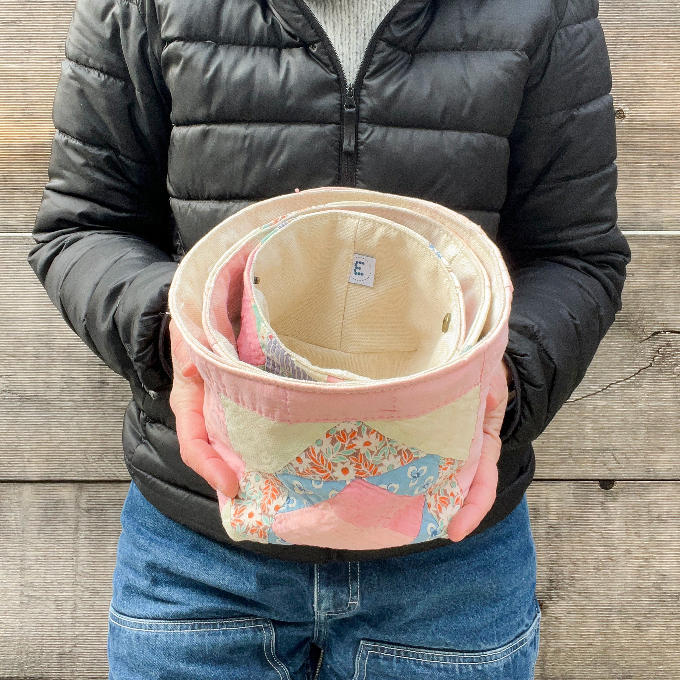 Nesting Bin (Pink Square in a Square)