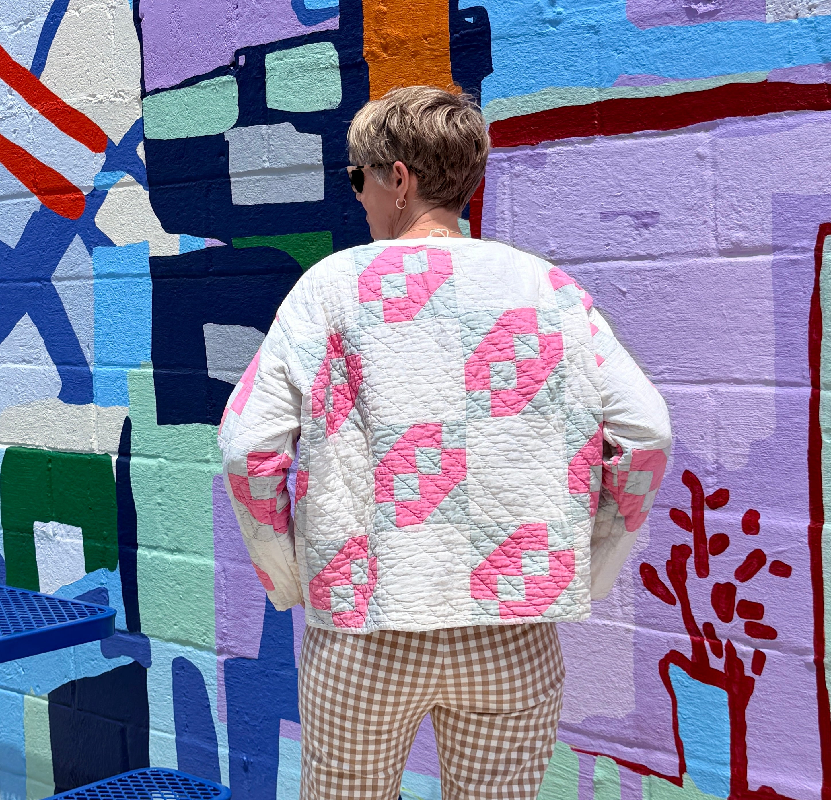 Popover (Pink & Gray Jacob's Ladder)